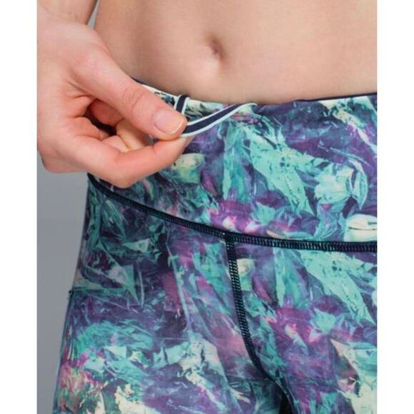 LULULEMON ATHLETICA Top Speed Crop in Iridescent Multi Size 6 - Picture 4 of 9